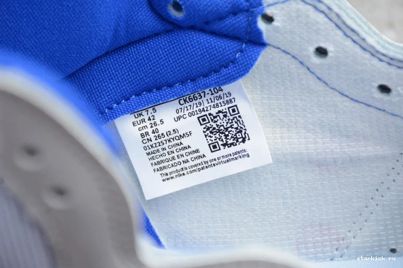 Retro Zoom High  CK6637-104 Air Jordan Blue CK6637-104 1 White Racer 0407